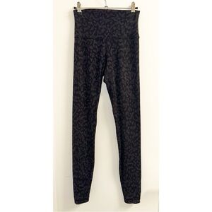 Lululemon Leggings - Black Cheetah/Camo - size 4